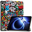 Case2go - Hoesje geschikt voor Xiaomi Pad Mini - 8.8 Inch - Tri-Fold Tablet Hoes - Hoes met magnetische sluiting - Graffiti