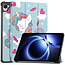 Case2go - Hoesje geschikt voor Xiaomi Pad Mini - 8.8 Inch - Tri-Fold Tablet Hoes - Hoes met magnetische sluiting - Eenhoorn