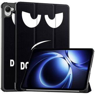 Case2go Case2go - Hoesje geschikt voor Xiaomi Pad Mini - 8.8 Inch - Tri-Fold Tablet Hoes - Hoes met magnetische sluiting - Don't Touch Me