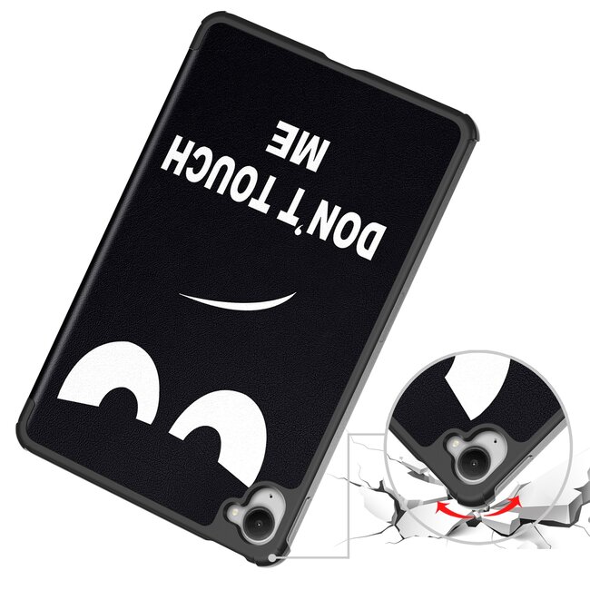 Case2go - Hoesje geschikt voor Xiaomi Pad Mini - 8.8 Inch - Tri-Fold Tablet Hoes - Hoes met magnetische sluiting - Don't Touch Me