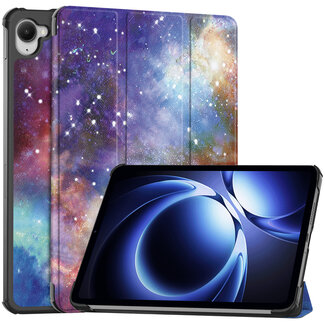 Case2go Case2go - Hoesje geschikt voor Xiaomi Pad Mini - 8.8 Inch - Tri-Fold Tablet Hoes - Hoes met magnetische sluiting - Galaxy