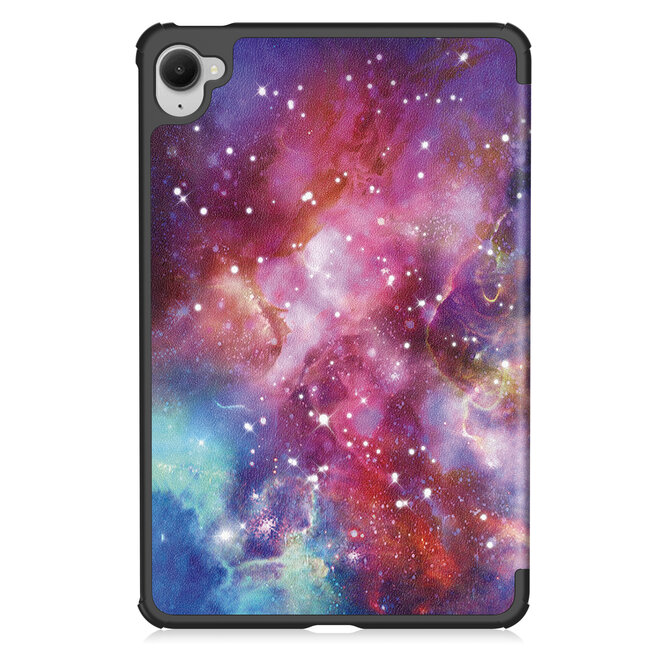 Case2go - Hoesje geschikt voor Xiaomi Pad Mini - 8.8 Inch - Tri-Fold Tablet Hoes - Hoes met magnetische sluiting - Galaxy