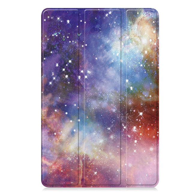 Case2go - Hoesje geschikt voor Xiaomi Pad Mini - 8.8 Inch - Tri-Fold Tablet Hoes - Hoes met magnetische sluiting - Galaxy