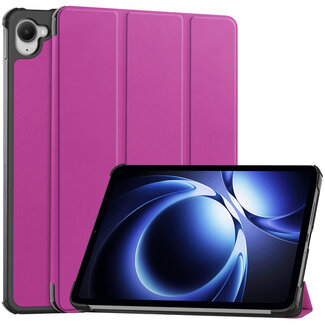 Case2go Case2go - Hoesje geschikt voor Xiaomi Pad Mini - 8.8 Inch - Tri-Fold Tablet Hoes - Hoes met magnetische sluiting - Paars