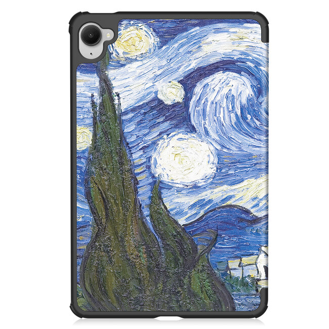 Case2go - Hoesje geschikt voor Xiaomi Pad Mini - 8.8 Inch - Tri-Fold Tablet Hoes - Hoes met magnetische sluiting - Sterrenhemel