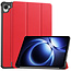 Case2go - Hoesje geschikt voor Xiaomi Pad Mini - 8.8 Inch - Tri-Fold Tablet Hoes - Hoes met magnetische sluiting - Rood