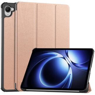 Case2go Case2go - Hoesje geschikt voor Xiaomi Pad Mini - 8.8 Inch - Tri-Fold Tablet Hoes - Hoes met magnetische sluiting - Rose Goud