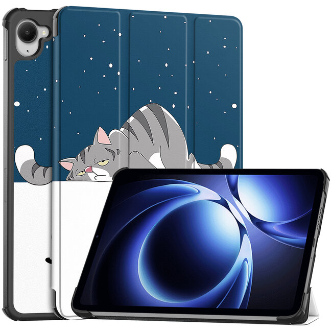 Case2go - Hoesje geschikt voor Xiaomi Pad Mini - 8.8 Inch - Tri-Fold Tablet Hoes - Hoes met magnetische sluiting - Good Night