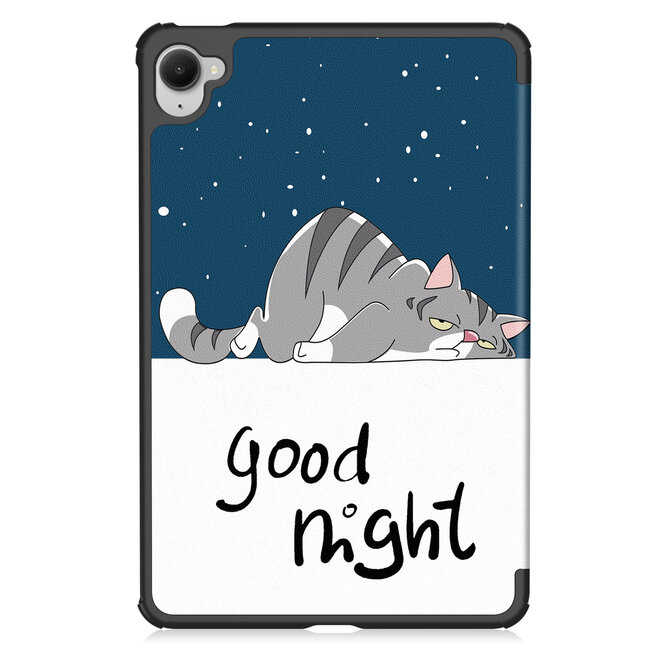 Case2go - Hoesje geschikt voor Xiaomi Pad Mini - 8.8 Inch - Tri-Fold Tablet Hoes - Hoes met magnetische sluiting - Good Night