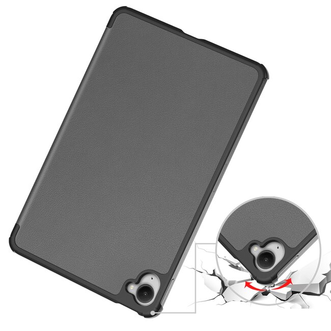 Case2go - Hoesje geschikt voor Xiaomi Pad Mini - 8.8 Inch - Tri-Fold Tablet Hoes - Hoes met magnetische sluiting - Grijs
