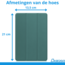 Case2go - Hoesje geschikt voor Xiaomi Pad Mini - 8.8 Inch - Tri-Fold Tablet Hoes - Hoes met magnetische sluiting - Donker Groen