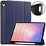 Hoozey - Tablet hoes geschikt voor Samsung Galaxy Tab S11 (2025) - 11 Inch - Tri-fold hoes met Auto/Wake functie en Magnetische sluiting - TPU Cover Met Pencil Houder - Donker Blauw