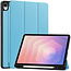 Hoozey - Tablet hoes geschikt voor Samsung Galaxy Tab S11 (2025) - 11 Inch - Tri-fold hoes met Auto/Wake functie en Magnetische sluiting - TPU Cover Met Pencil Houder - Licht Blauw