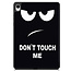 Hoozey - Tablet hoes geschikt voor Samsung Galaxy Tab S11 (2025) - 11 Inch - Tri-fold hoes met Auto/Wake functie en Magnetische sluiting - TPU Cover Met Pencil Houder - Don't Touch Me