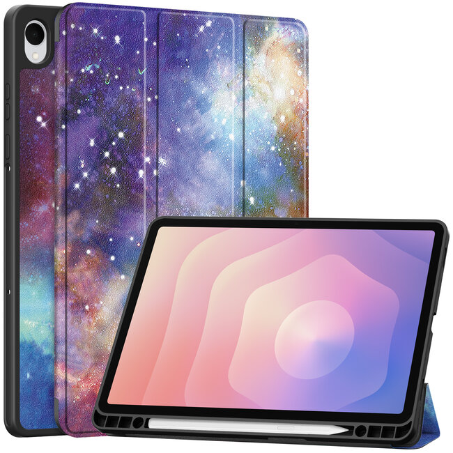Hoozey - Tablet hoes geschikt voor Samsung Galaxy Tab S11 (2025) - 11 Inch - Tri-fold hoes met Auto/Wake functie en Magnetische sluiting - TPU Cover Met Pencil Houder - Galaxy