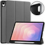 Case2go - Tablet hoes geschikt voor Samsung Galaxy Tab S11 (2025) - 11 Inch - Tri-fold hoes met Auto/Wake functie en Magnetische sluiting - TPU Cover Met Pencil Houder - Grijs