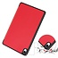 Case2go - Tablet hoes geschikt voor Samsung Galaxy Tab S11 (2025) - 11 Inch - Tri-fold hoes met Auto/Wake functie en Magnetische sluiting - TPU Cover Met Pencil Houder - Rood