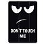Case2go - Tablet hoes geschikt voor Samsung Galaxy Tab S11 (2025) - 11 Inch - Tri-fold hoes met Auto/Wake functie en Magnetische sluiting - TPU Cover Met Pencil Houder - Don't Touch Me