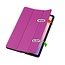 Case2go - Tablet hoes geschikt voor Samsung Galaxy Tab S11 (2025) - 11 Inch - Tri-fold hoes met Auto/Wake functie en Magnetische sluiting - TPU Cover Met Pencil Houder - Paars