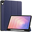 Case2go - Tablet hoes geschikt voor Samsung Galaxy Tab S11 (2025) - 11 Inch - Tri-fold hoes met Auto/Wake functie en Magnetische sluiting - TPU Cover Met Pencil Houder - Donker Blauw