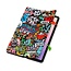 Case2go - Tablet hoes geschikt voor Samsung Galaxy Tab S11 (2025) - 11 Inch - Tri-fold hoes met Auto/Wake functie en Magnetische sluiting - TPU Cover Met Pencil Houder - Grafitti