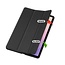 Case2go - Tablet hoes geschikt voor Samsung Galaxy Tab S11 (2025) - 11 Inch - Tri-fold hoes met Auto/Wake functie en Magnetische sluiting - TPU Cover Met Pencil Houder - Zwart