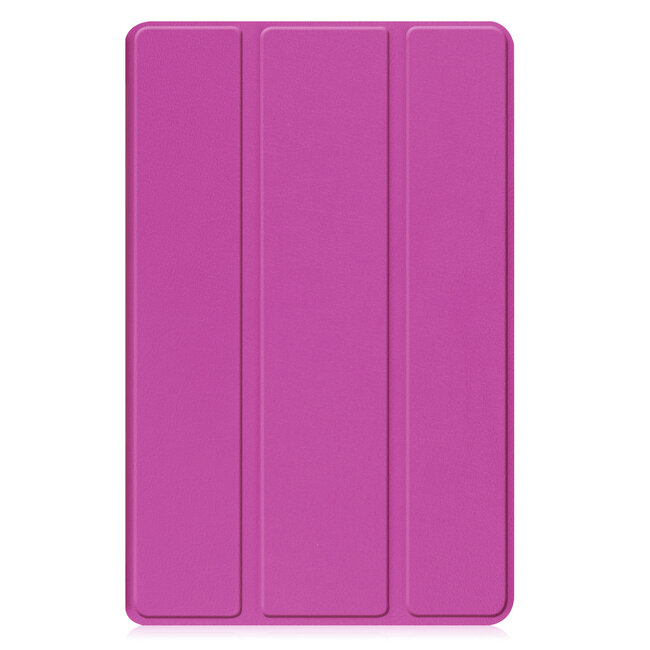 Case2go - Tablet hoes geschikt voor Samsung Galaxy Tab A11 Plus (2025) - Tri-fold hoes met auto/wake functie - 11 inch - Paars