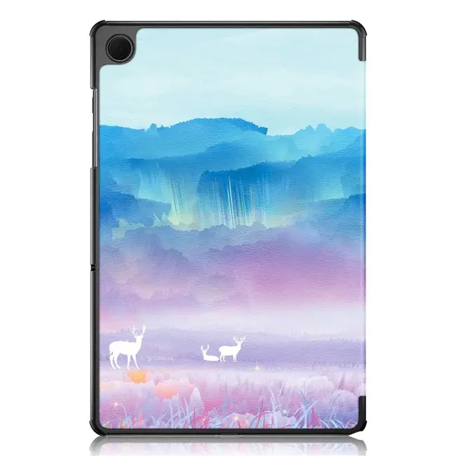 Case2go - Tablet hoes geschikt voor Samsung Galaxy Tab A11 Plus (2025) - Tri-fold hoes met auto/wake functie - 11 inch - Landschap