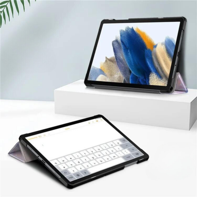 Case2go - Tablet hoes geschikt voor Samsung Galaxy Tab A11 Plus (2025) - Tri-fold hoes met auto/wake functie - 11 inch - Landschap