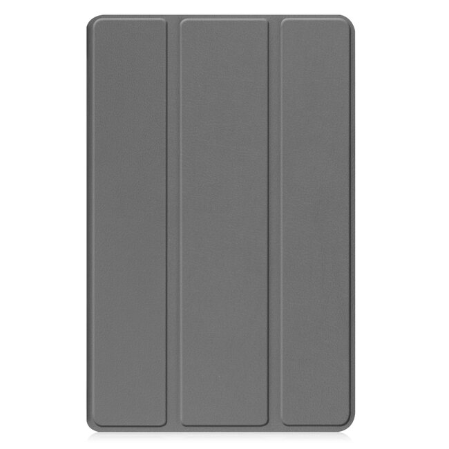 Tablethoes en Screenprotector geschikt voor Samsung Galaxy Tab A11 Plus (2025) - Tri-fold hoes met Auto/Wake functie - Grijs
