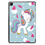 Case2go - Tablet hoes geschikt voor Samsung Galaxy Tab A11 Plus (2025) - Tri-fold hoes met auto/wake functie - 11 inch - Eenhoorn