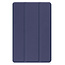 Tablethoes en Screenprotector geschikt voor Samsung Galaxy Tab A11 Plus (2025) - Tri-fold hoes met Auto/Wake functie - Blauw