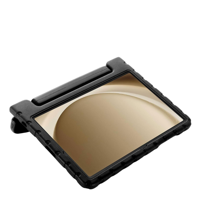 Tablet hoes geschikt voor Samsung Galaxy Tab A11 Plus (2025) - Schokbestendige hoes - Met Handvat - Kinderbestendige bescherming - Zwart