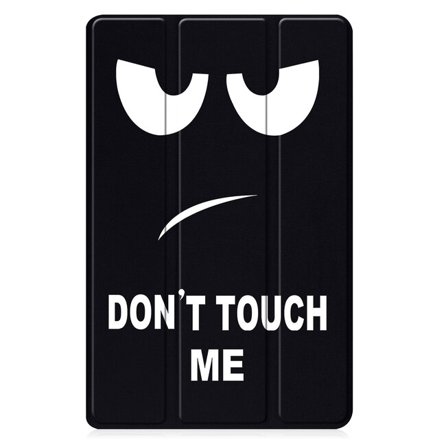 Tablethoes en Screenprotector geschikt voor Samsung Galaxy Tab A11 Plus (2025) - Tri-fold hoes met Auto/Wake functie - Don't Touch Me