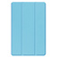 Tablethoes en Screenprotector geschikt voor Samsung Galaxy Tab A11 Plus (2025) - Tri-fold hoes met Auto/Wake functie - Licht Blauw
