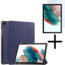 Tablethoes en Screenprotector geschikt voor Samsung Galaxy Tab A11 (2025) / A9 (2023) - Tri-fold hoes met Auto/Wake functie - Blauw