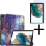 Tablethoes en Screenprotector geschikt voor Samsung Galaxy Tab A9 Plus (2023) - Tri-fold hoes met Auto/Wake functie - Galaxy