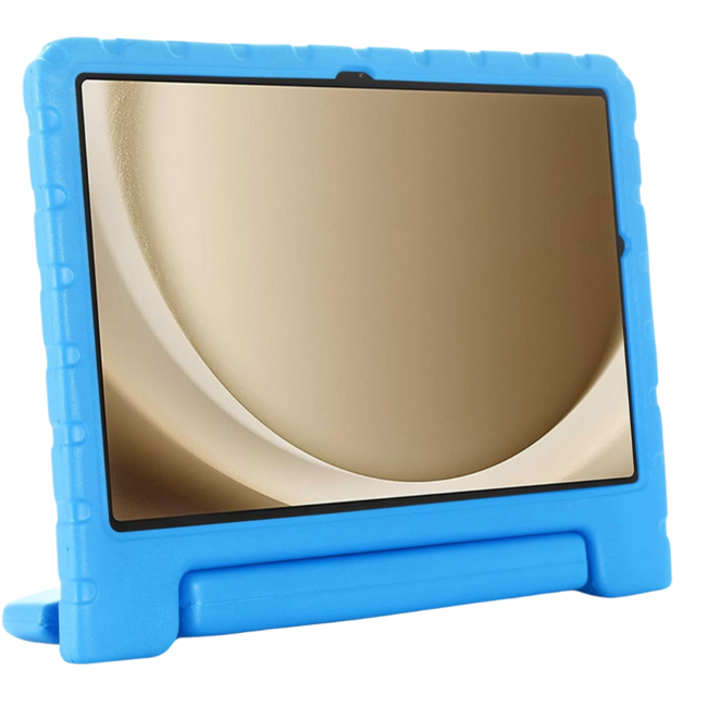 Case2go - Tablet hoes met screenprotector geschikt voor Samsung Galaxy Tab A11 Plus (2025) - Schokbestendige EVA Case met Handvat - Blauw