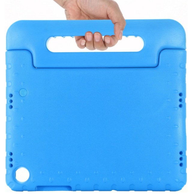 Case2go - Tablet hoes met screenprotector geschikt voor Samsung Galaxy Tab A11 Plus (2025) - Schokbestendige EVA Case met Handvat - Blauw