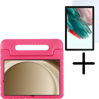 Case2go Case2go - Tablet hoes met screenprotector geschikt voor Samsung Galaxy Tab A11 Plus (2025) - Schokbestendige EVA Case met Handvat - Roze