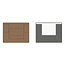 Macbook / Laptop Standaard - Zelfklevend opvouwbare laptop standaard - Bruin / Goud
