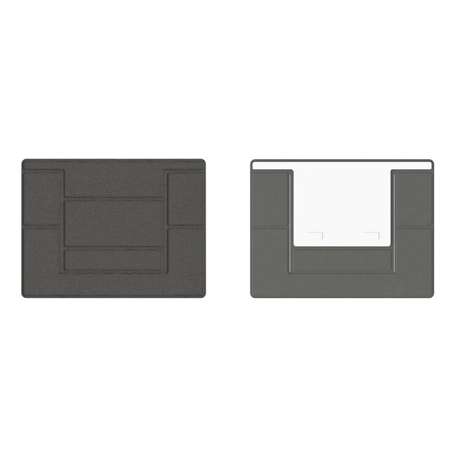 Macbook / Laptop Standaard - Zelfklevend opvouwbare laptop standaard - Bruin / Goud