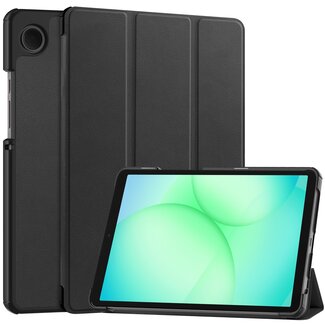 Case2go - Tablet hoes geschikt voor Samsung Galaxy Tab A11 (2025) - Tri-fold hoes met auto/wake functie - 8.7 inch - Zwart