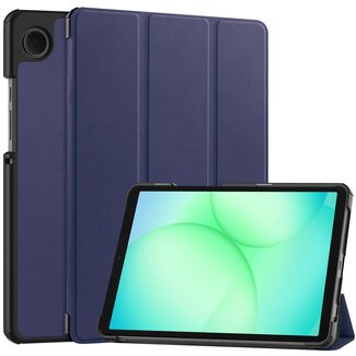 Case2go - Tablet hoes geschikt voor Samsung Galaxy Tab A11 (2025) - Tri-fold hoes met auto/wake functie - 8.7 inch - Blauw