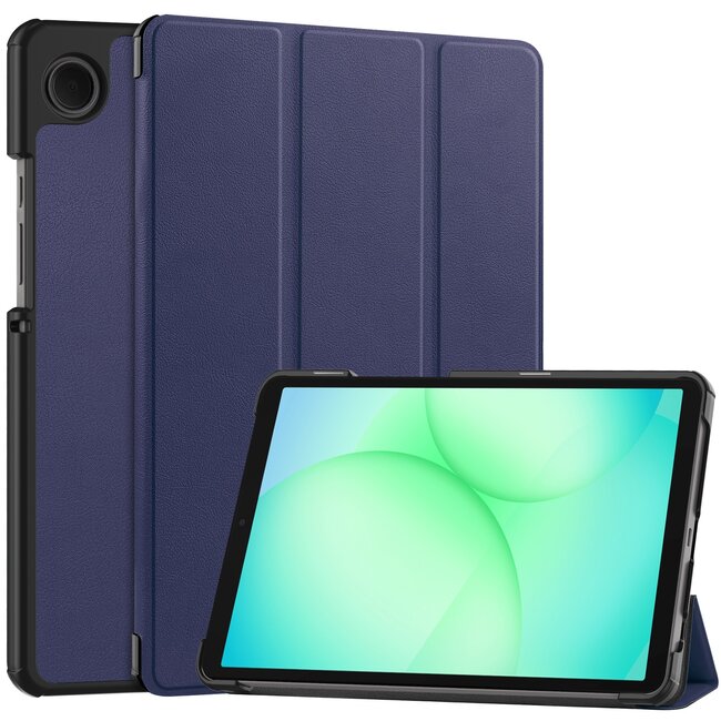 Case2go - Tablet hoes geschikt voor Samsung Galaxy Tab A11 (2025) - Tri-fold hoes met auto/wake functie - 8.7 inch - Blauw