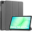 Case2go - Tablet hoes geschikt voor Samsung Galaxy Tab A11 Plus (2025) - Tri-fold hoes met auto/wake functie - 11 inch - Grijs