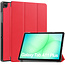 Case2go - Tablet hoes geschikt voor Samsung Galaxy Tab A11 Plus (2025) - Tri-fold hoes met auto/wake functie - 11 inch - Rood