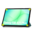 Case2go - Tablet hoes geschikt voor Samsung Galaxy Tab A11 Plus (2025) - Tri-fold hoes met auto/wake functie - 11 inch - Groen