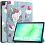 Case2go - Tablet hoes geschikt voor Samsung Galaxy Tab A11 Plus (2025) - Tri-fold hoes met auto/wake functie - 11 inch - Eenhoorn