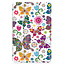Tablet hoes met 2-Pack screenprotector geschikt voor Samsung Galaxy Tab A11 Plus (2025) - Tablethoesje - Tab A11 Plus hoes - Trifold case - 11 Inch - Vlinder